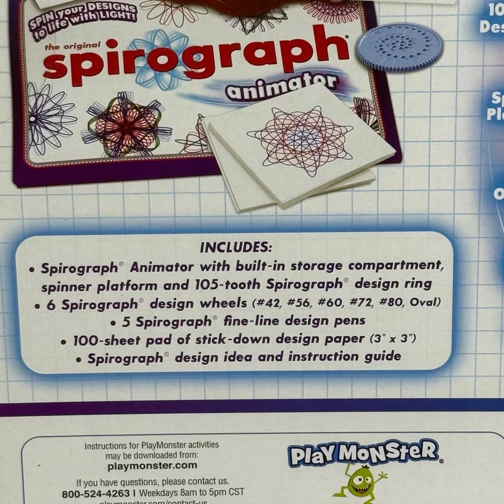 Spirograph Animator - Red Creative Learning Toy SKU0944